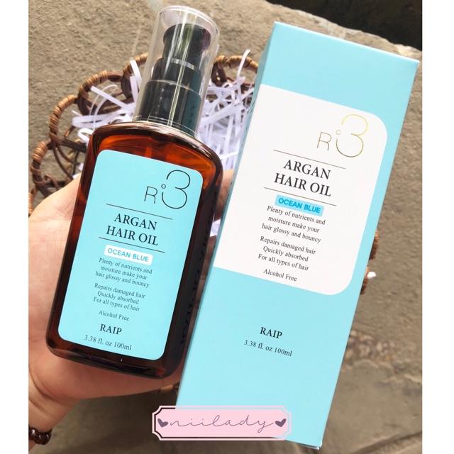 Tinh dầu Dưỡng tóc Argan oil R3 màu xanh