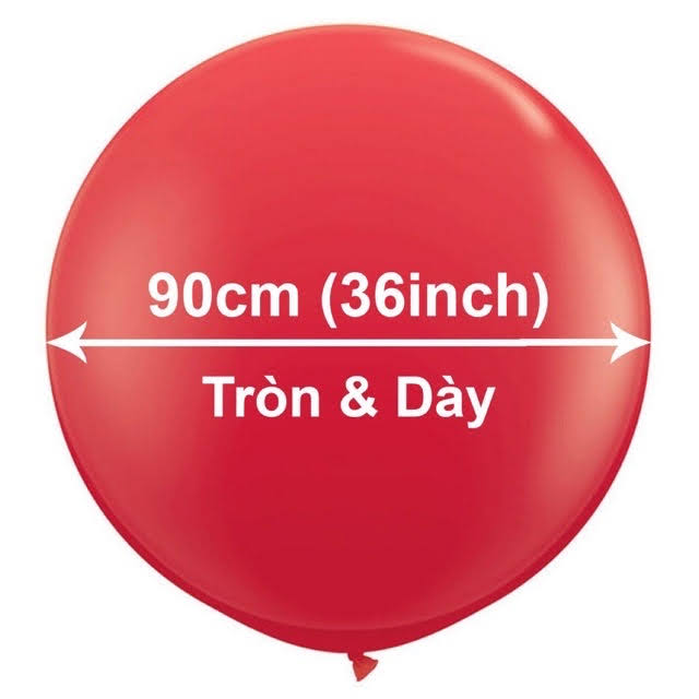 Bóng Bay Siêu To Khổng Lồ Size Đại Đường Kính 90cm (36 inch), Bóng Bay Trang trí, Bong Bóng Siêu To Khổng Lồ Size Đại, Bong Bóng Chúc Mừng Năm Mới, Bong Bóng Happy New Year, Bong Bóng Noel - Loại Tròn Dày