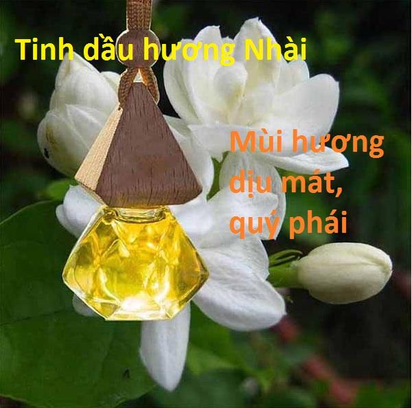 Combo 5 lọ tinh dầu treo xe hương nhài - khử mùi hôi.