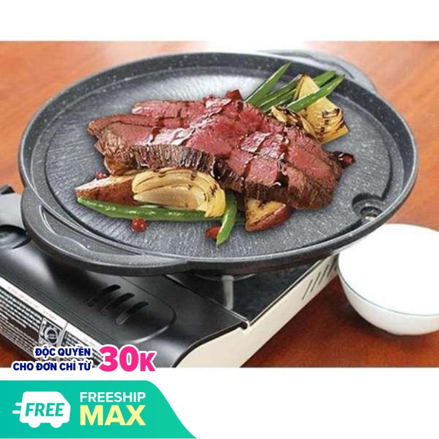 Chảo nướng chống dính - Kích thước 32cm ( Đen )