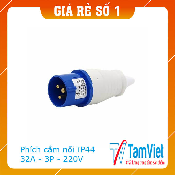 Phích cắm công nghiệp 32A- 3 chấu -220V