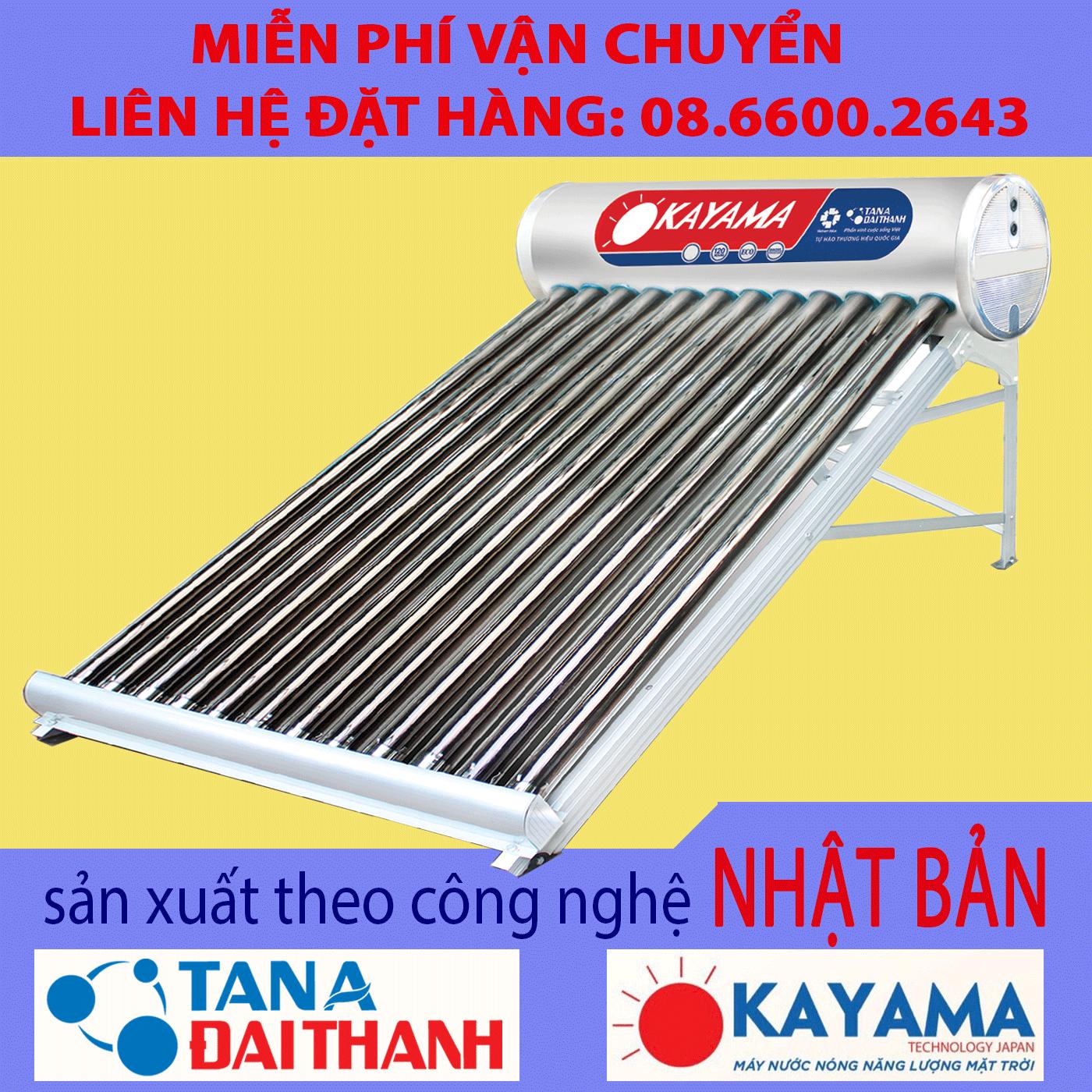 Tân Á Đại Thành - Máy nước nóng năng lượng mặt trời Okayama 130l