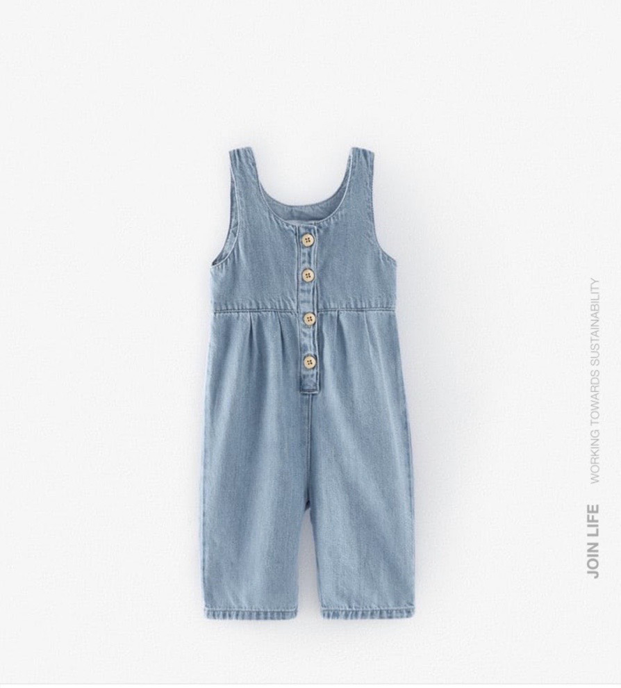 Quần yếm bò Zara dư xịn cho bé gái từ 1-5 tuổi mẫu mới 2020