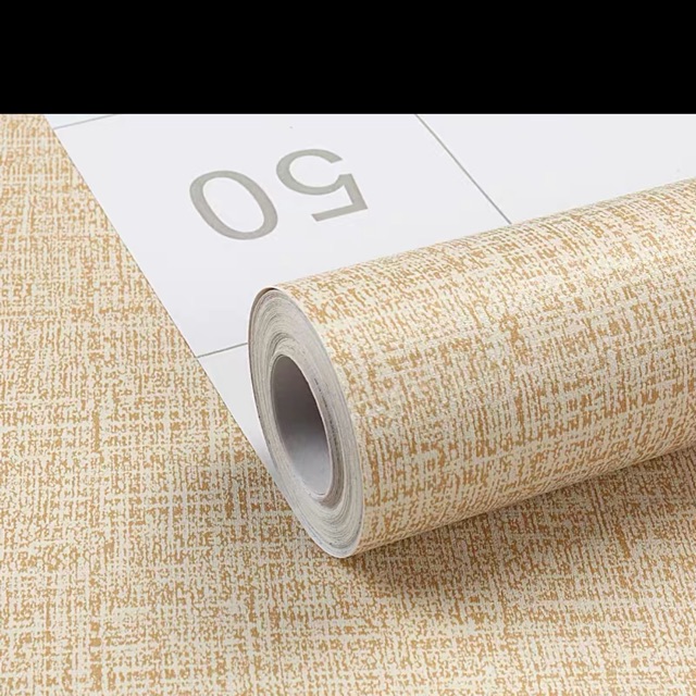 [HCM]Giấy Dán Tường hay Decal dán tường cuộn ( 10M x 45cm) Màu trơn  giả vải  có keo sẵn dễ dán trang trí đẹp tự thi công có nhiều mẫu
