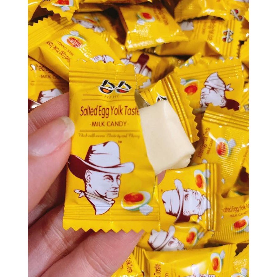 [HCM]Combo 25 viên kẹo sữa mềm vị trứng muối Đài Loan Ông Già - Hàng nội địa - Đồ ăn vặt siêu rẻ siêu ngon