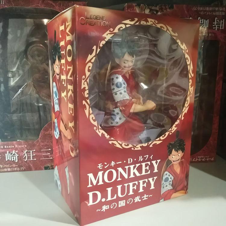 Mô hình nhân vật Luffy trong one piece wano quốc, mô hình Full Box cỡ lớn Cao 24 cm làm bằng nhựa dẻo dùng để trưng bày.