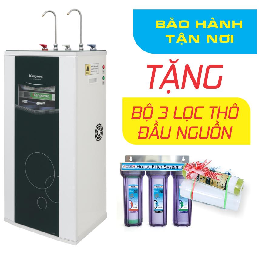 [ Bảo Hành Tận Nhà ] Máy lọc nước RO nóng lạnh Kangaroo KG10A3 10 lõi + Tặng Bộ lọc thô đầu nguồn