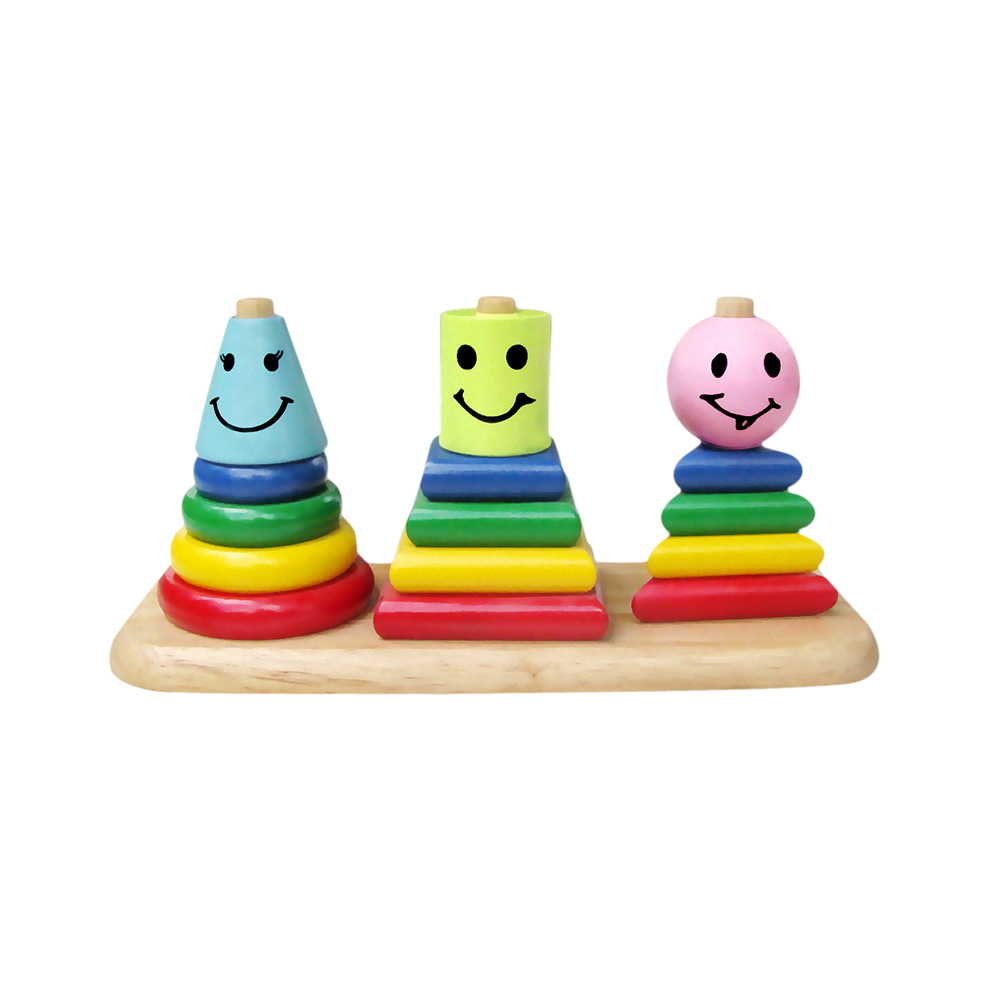 Bộ xếp hình 3 trụ winwintoys 62072