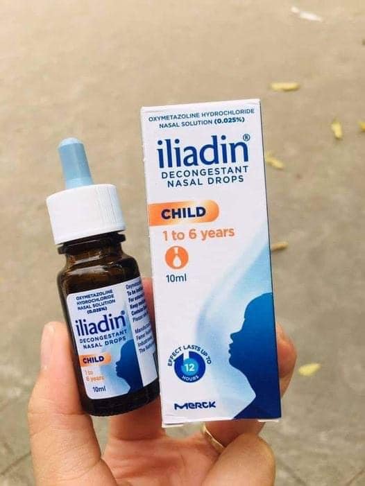 Nhỏ mũi Iliadin Singapore cho trẻ trên 1 tuổi
