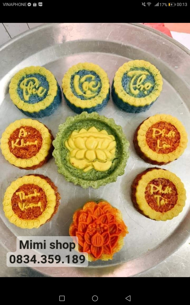 Khuôn xôi, thạch, bánh trung thu 9CM nhiều loại đc chọn mẫu