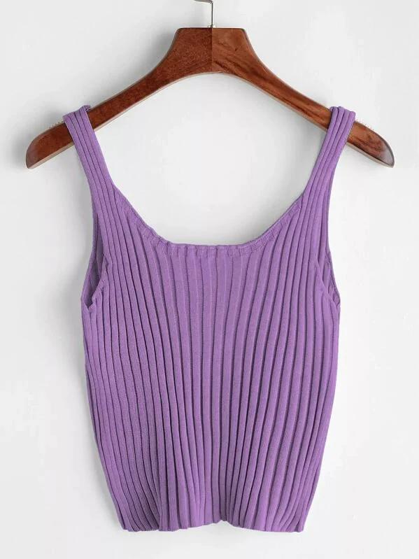 Áo thun ba lỗ body gân croptop
