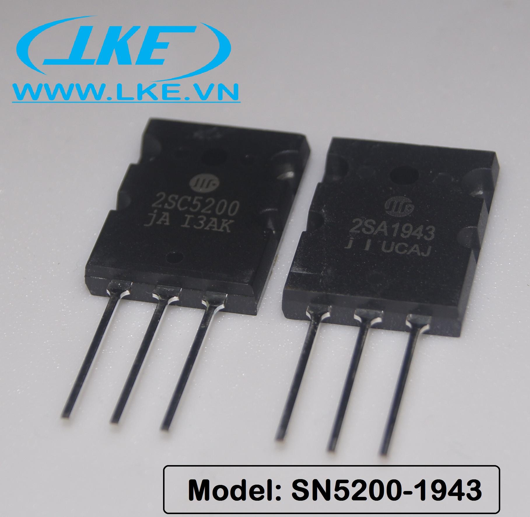sò công suất 2SC5200/A1943 hãng Sino ( 1 cặp )
