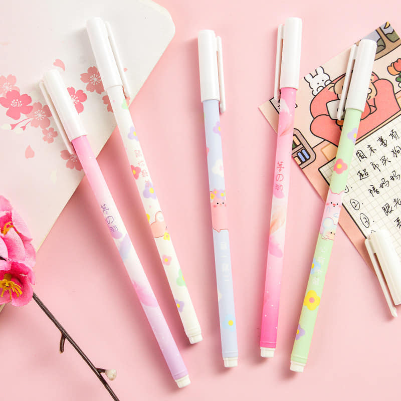 Combo 5 bút bi nước nhiều mẫu cute