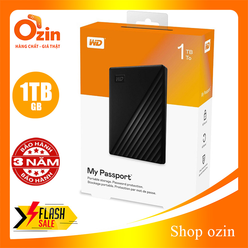 Ổ cứng di động Western Digital my passport 1TB USB 3.0 [ Shop Ozin - Máy tính Ozin ]