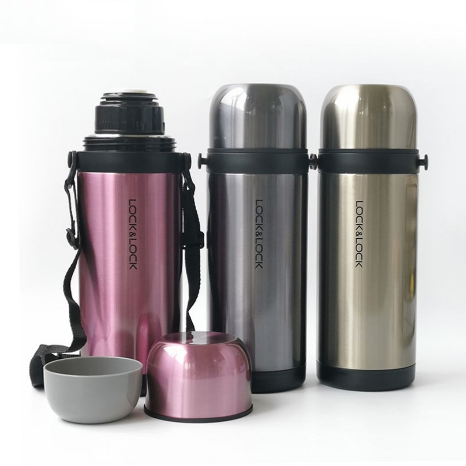 Bình giữ nhiệt Lock&Lock Easy Take Vacuum Bottle LHC1439 bằng thép không gỉ dung tích 1L