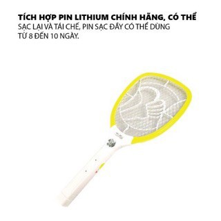 Vợt muỗi điện KY-3025 cao cấp bảo vệ an toàn chống giật giao màu ngẫu nhiên