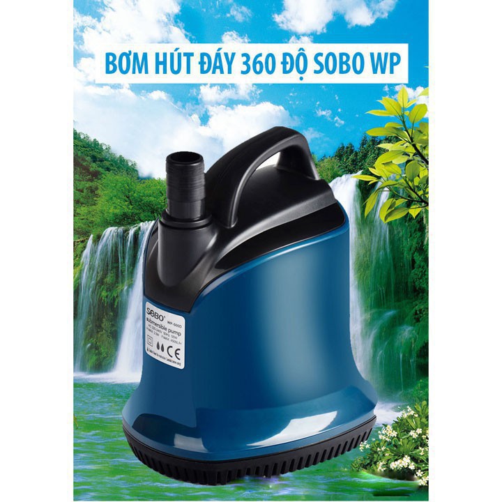 Máy bơm chìm SOBO WP-700D bơm hút cặn đáy, bơm chìm bể cá
