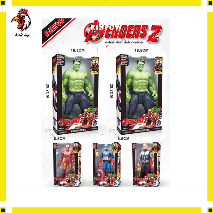 Đồ Chơi Mô Hình Siêu Anh Hùng KAYSHOP Có 4 Nhân Vật Lựa Chọn, Cao 27cm, Có Đèn Led Sáng Đặc Sắc