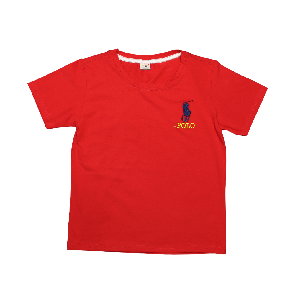 Áo thun bé trai họa tiết logo ngực trái chất cotton siêu mềm mại màu và họa tiết ngẫu nhiên size từ 8-28kg