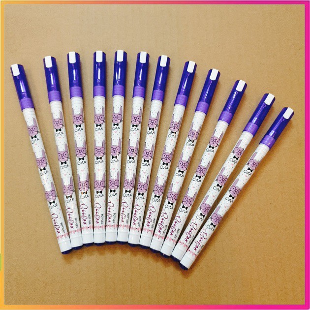 5 cây bút gel 031 mực tím