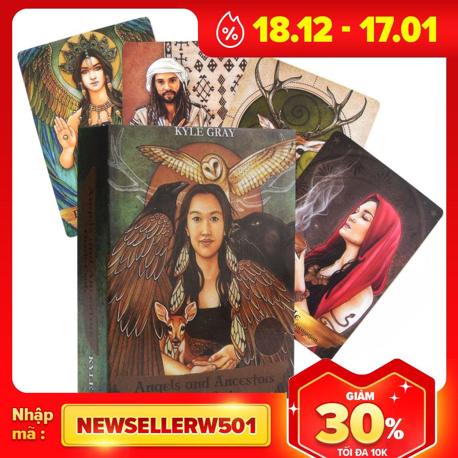 Bộ Angels and Ancestors Oracle Cards M12 Cao Cấp