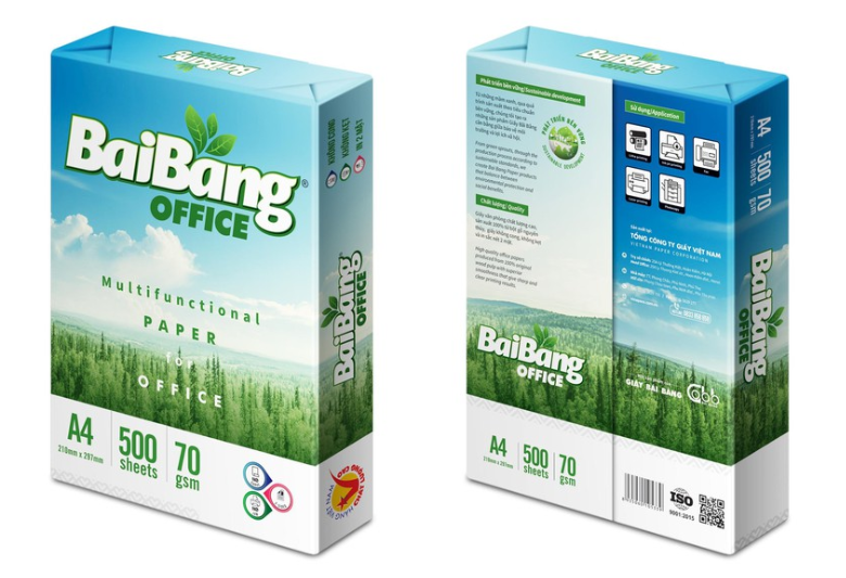 [ Com bo ] 1 thùng giấy Bãi Bằng A4/70 gsm, 1 thùng 5 Ram, 500 tờ / Ram - Made in Việt Nam