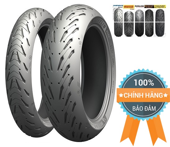 Vỏ michelin road 5 120/160/180/190 mâm/vành 17 inch , không ruột