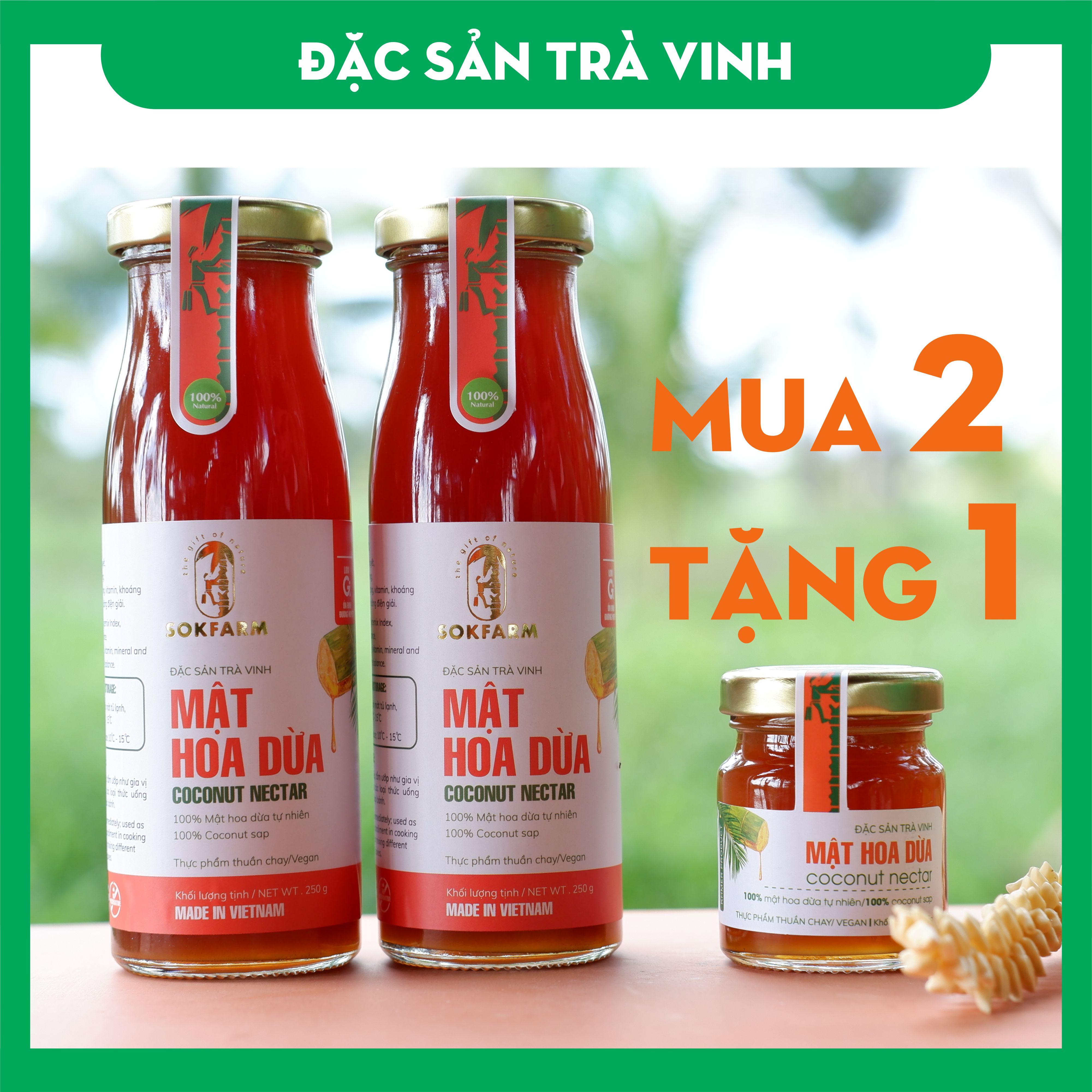 [HCM][MUA 2 TẶNG 1] Mua 2 chai Mật Hoa Dừa SokFarm - Dành cho người Tiểu Đường + TẶNG 1 mật hoa dừa 65 gr