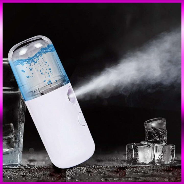 Combo 2 máy xịt khoáng mini cầm tay, máy tạo ẩm mini, máy phun sương mini nano mẫu mới nhất 2021