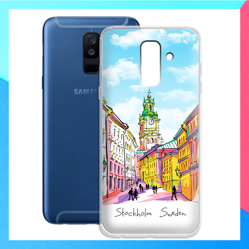 [HCM]Ốp lưng in họa tiết tranh phong cảnh du lịch cho Samsung Galaxy A6 Plus 2018 - 01025 Silicone Dẻo