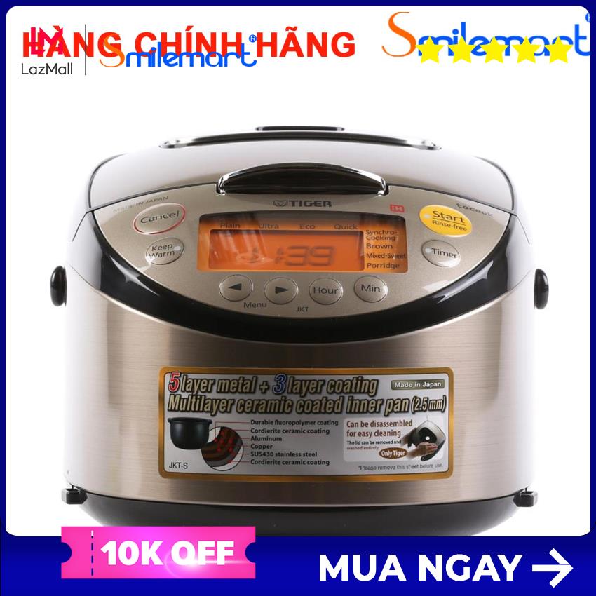 Nồi cơm điện cao tần tiger jkt-s10w hàng chính hãng