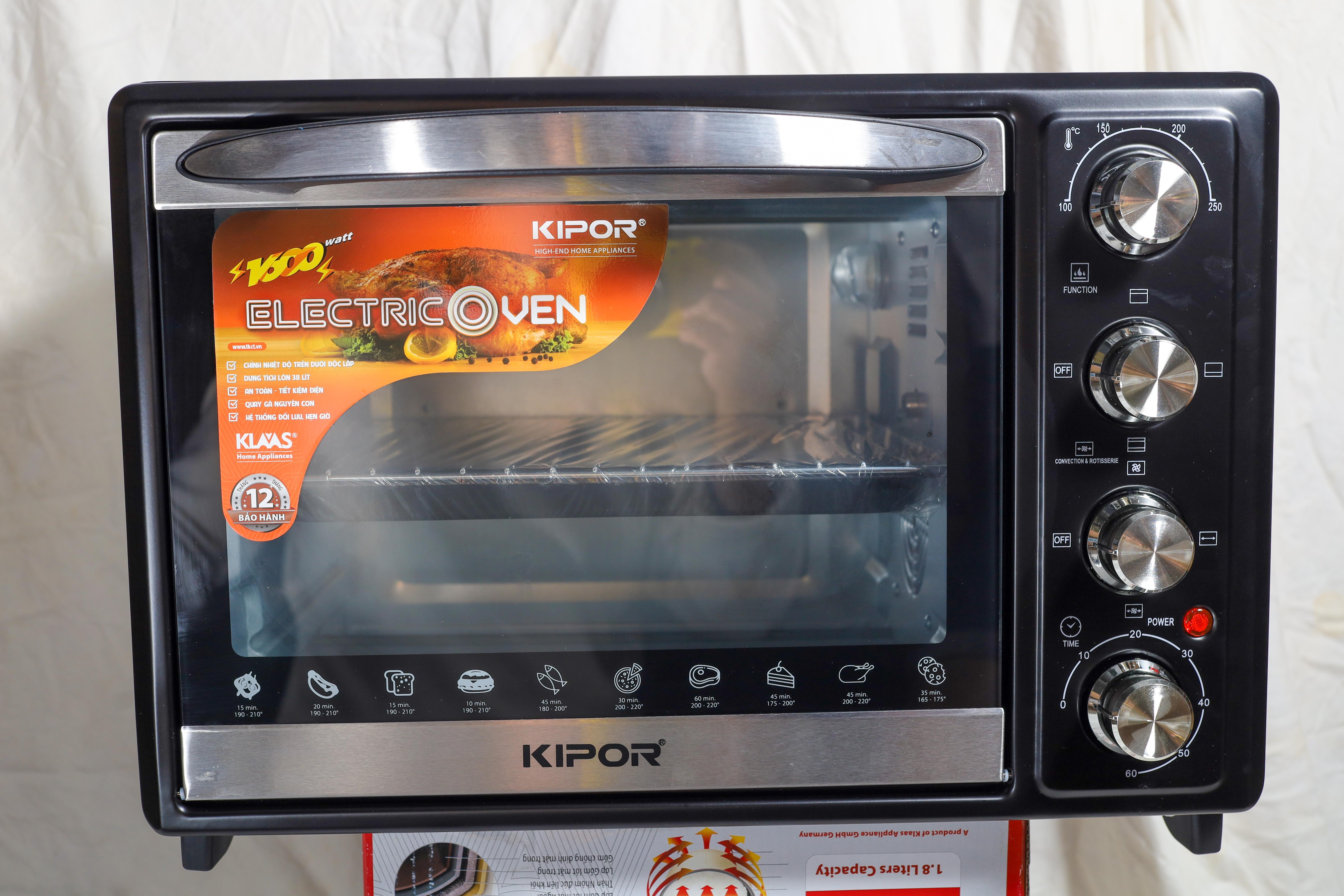 Lò Nướng Điện Kipor KP-0V5438 (38 lít) - Chính Hãng