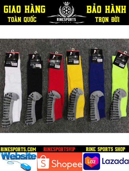 Vớ chống trượt dài bóng đá nhiều màu