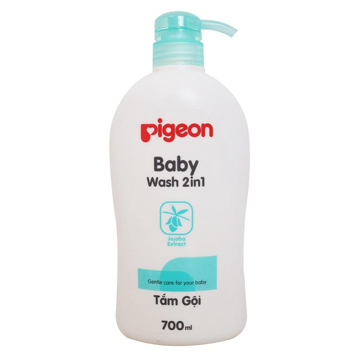 Sữa tắm gội toàn thân Pigeon Baby 2 trong 1 hương Jojoba chai 700ml