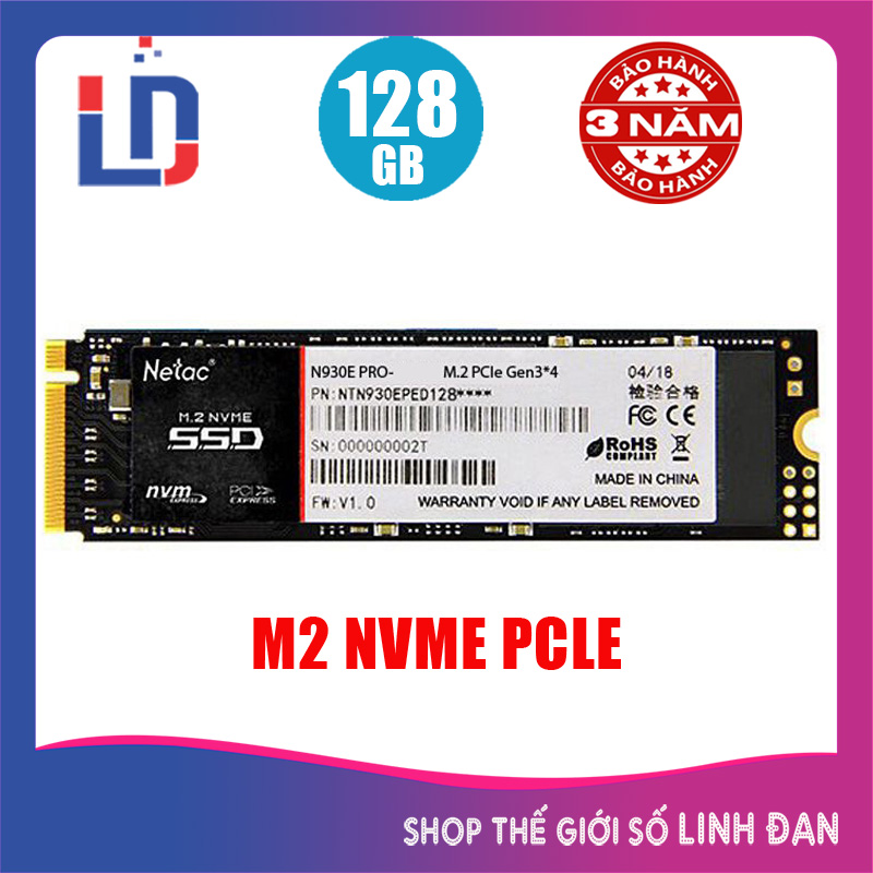 Ổ cứng SSD Netac N930E 128GB NVMe PCIe - N930E 128