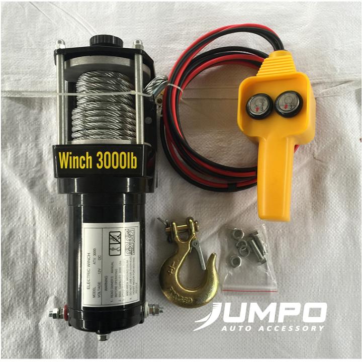 Tời điện kéo xe 12v/24v 3000lb 1.3 tấn