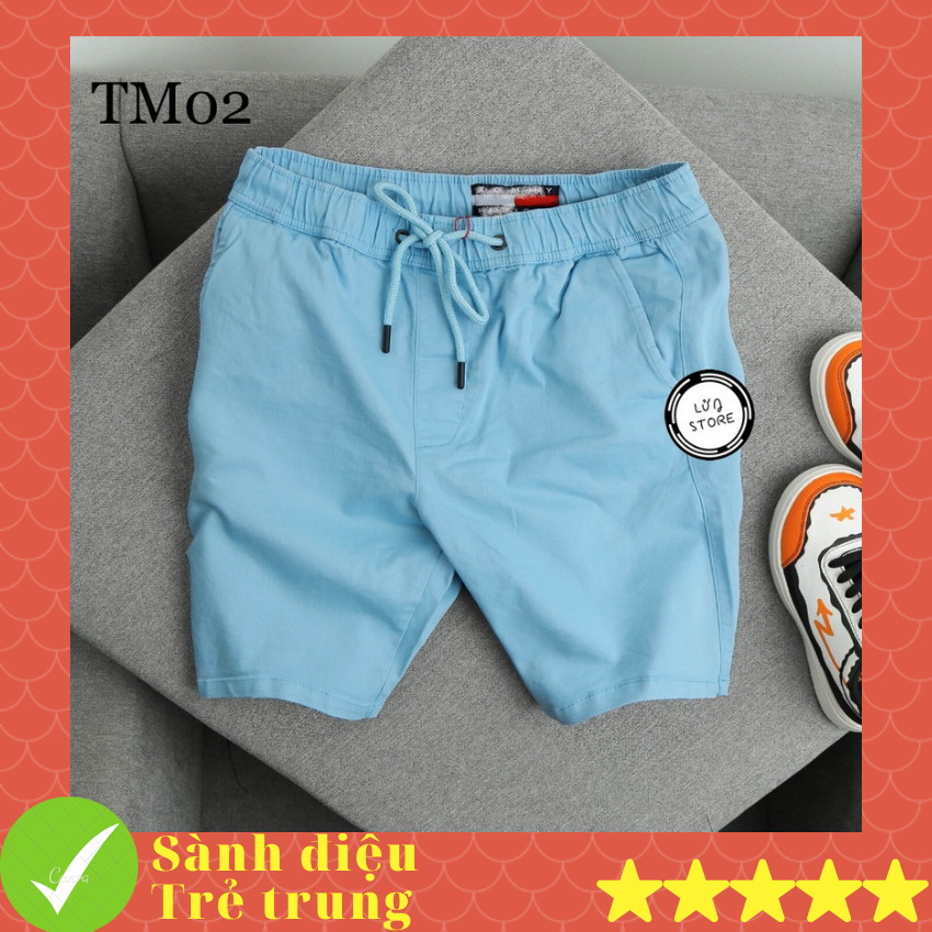 Quần short nam lưng thun hè rực rỡ