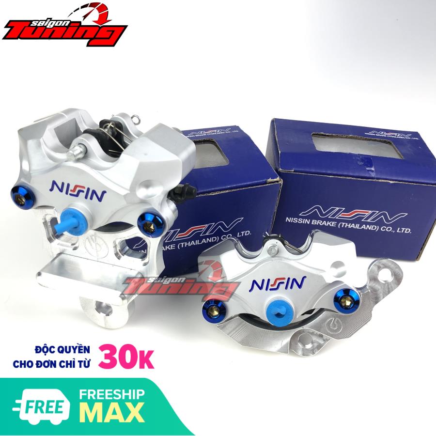 [HCM]Bộ full heo trước và sau Nissin cao cấp + pas gắn  SaigonTuning