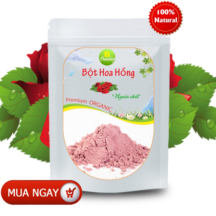 Bột hoa hồng nguyên chất 100g