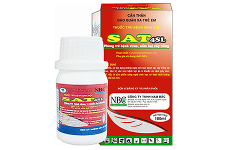 SAT 4SL – THUỐC TRỪ BỆNH SINH HỌC DÀNH CHO CÂY TRỒNG CHAI 100ML - SAT 4SL --
