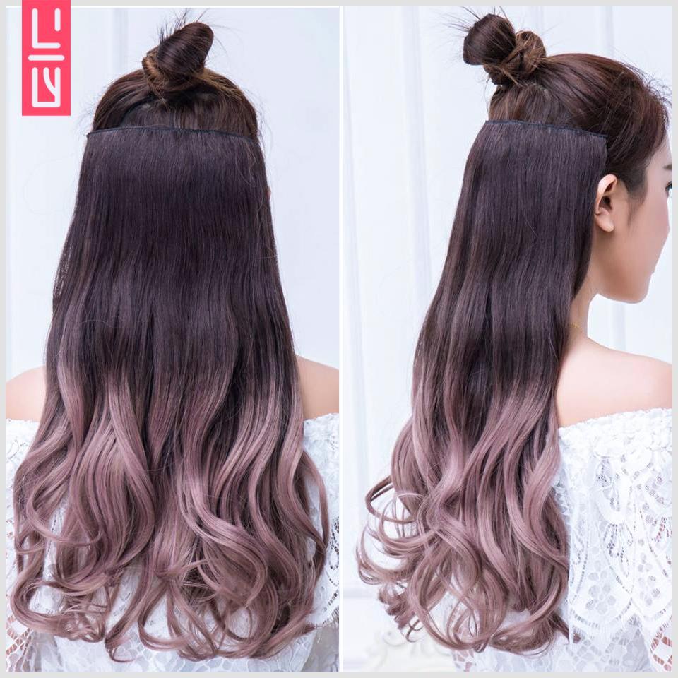 Tóc kẹp nửa đầu 5 phím Omber dài 48cm full màu (Lựa chọn màu sắc sau khi đặt hàng)