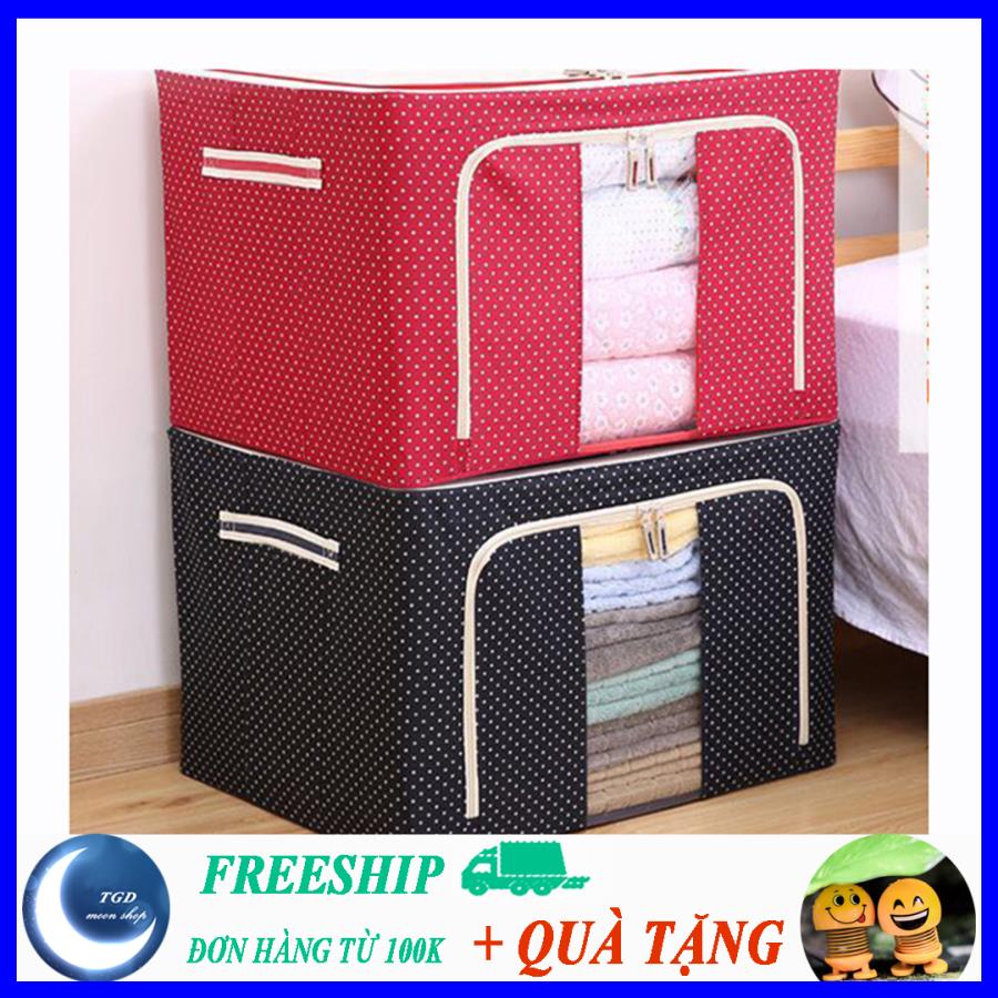 Túi Đựng Chăn Màn Khung Sắt Cao Cấp - Túi Đựng Quần Áo Khung Sắt Gấp Gọn