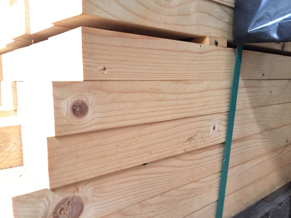 Combo 2 cây Gỗ thông dày 4cm x rộng 7cm x dài 1m