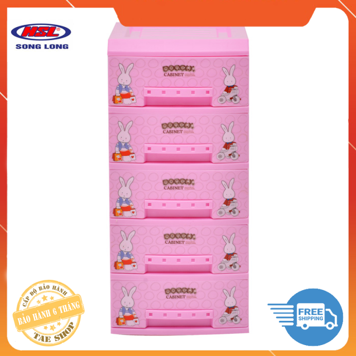 Tủ Nhựa Mini Doremi 5 Tầng Song Long
