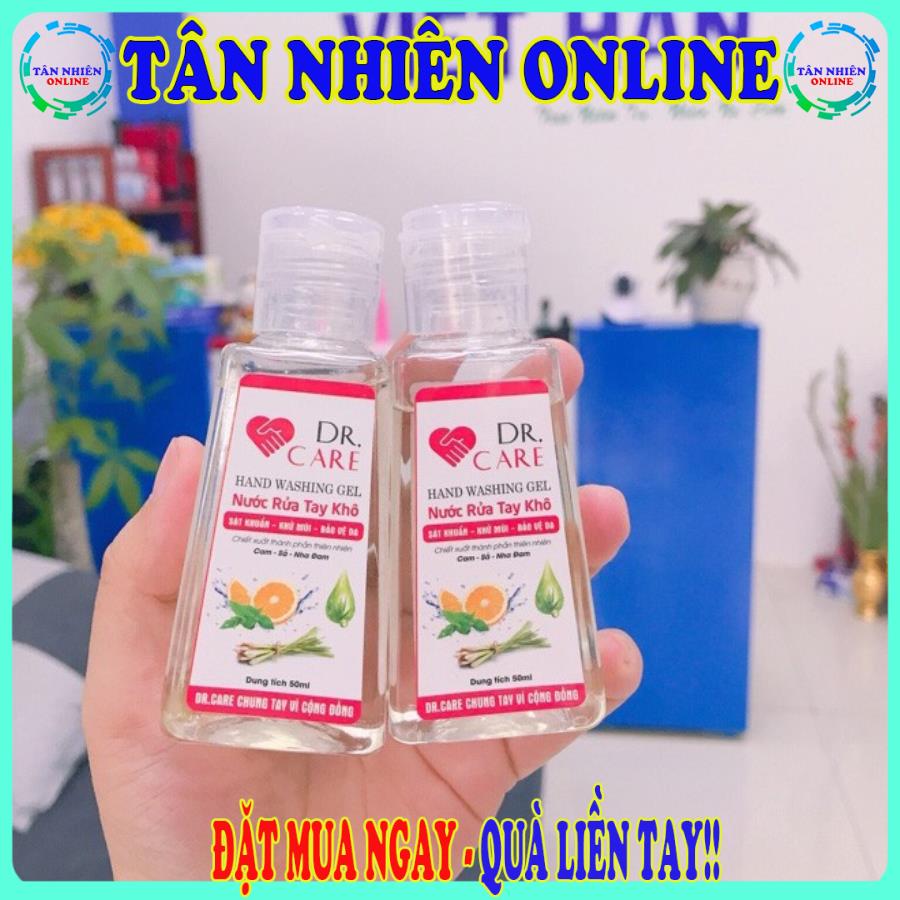 Nước rửa tay khô Dr Care 50ml chất lượng cho cộng đồng mùi Cam Xả Chanh