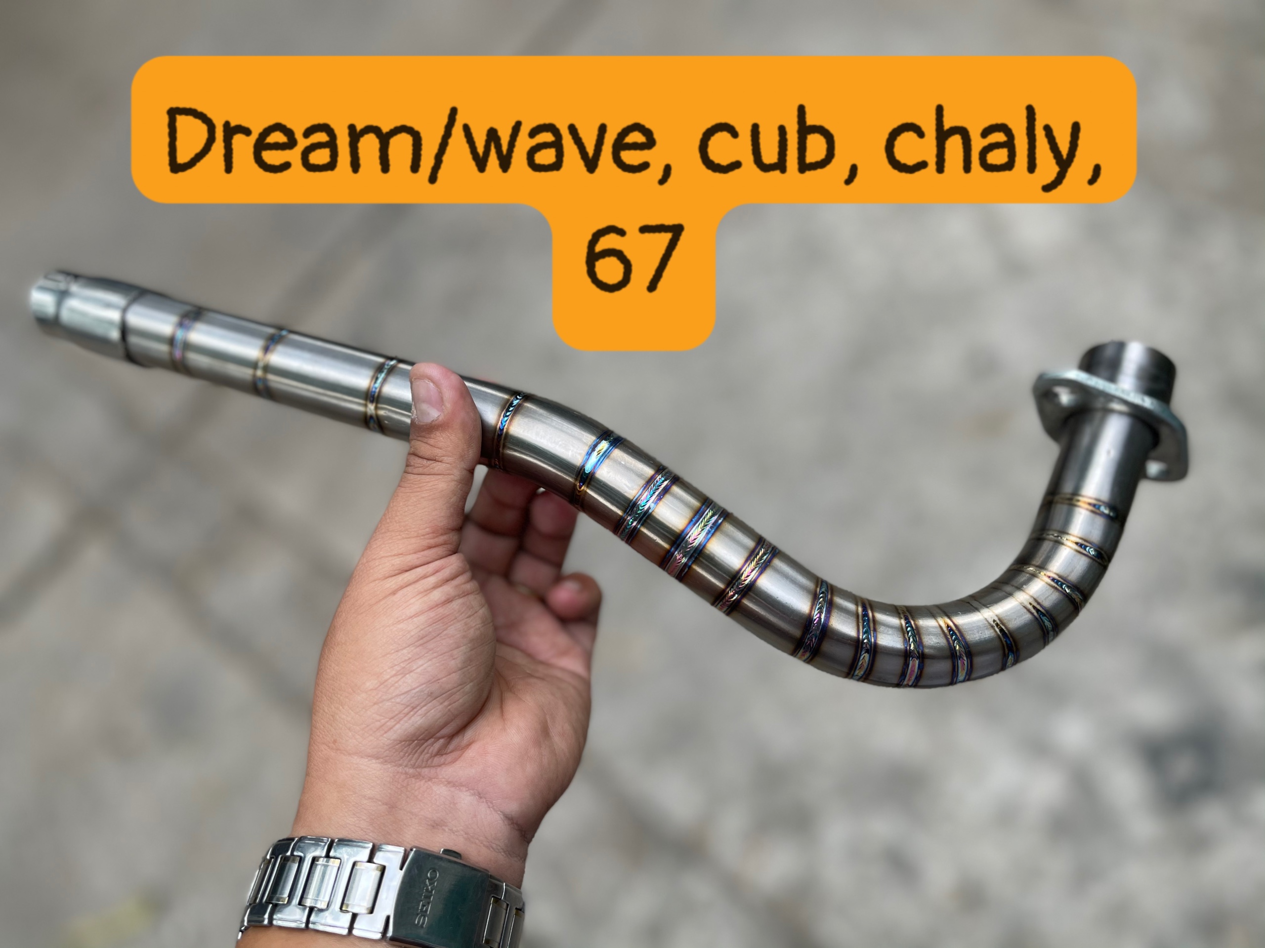 Cổ titan thòng form thái cho dream/wave nhỏ/cup/chaly/67