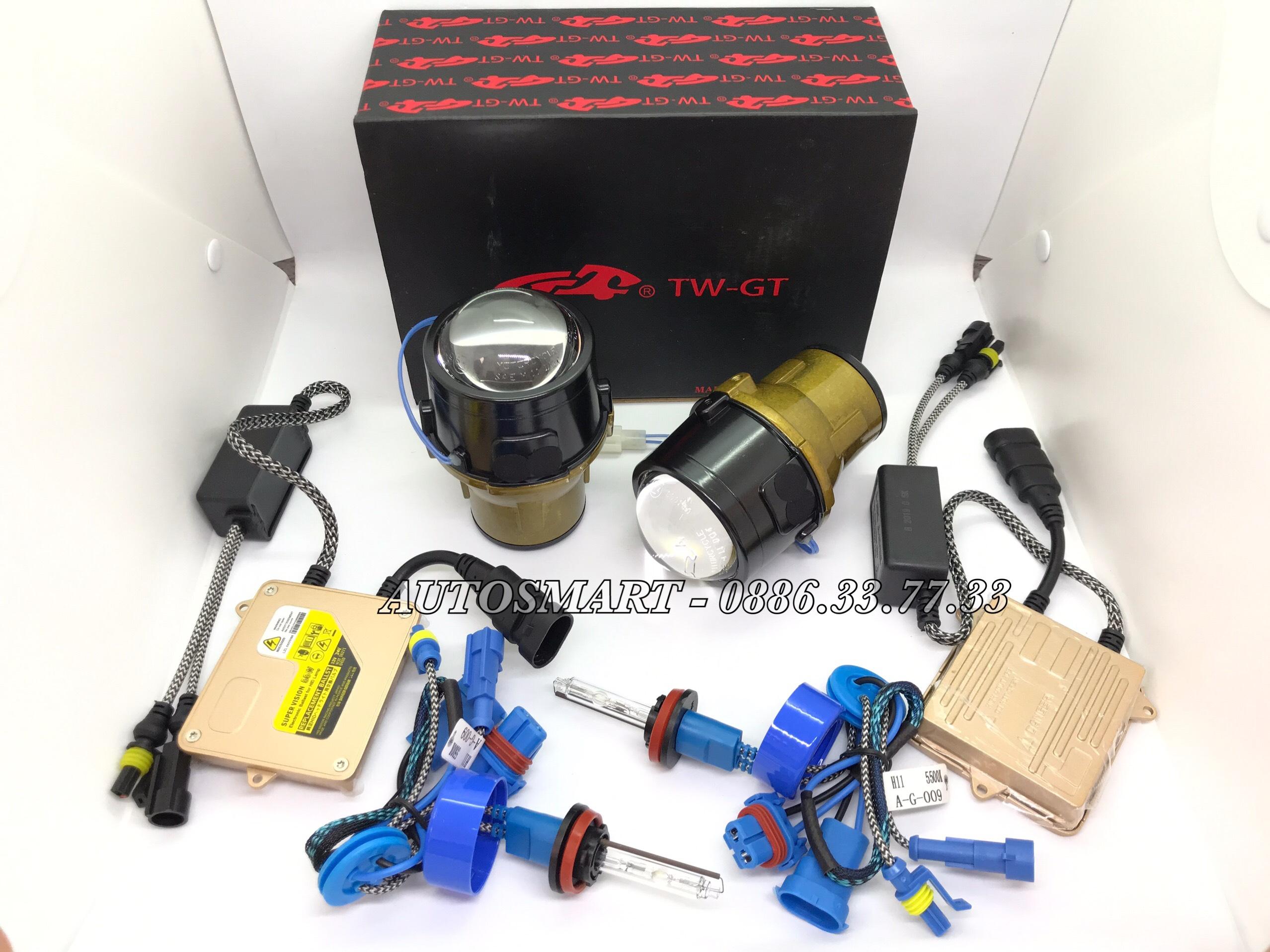Đèn bi gầm xenon gt-taiwan đã có bóng xenon và ballast 55w