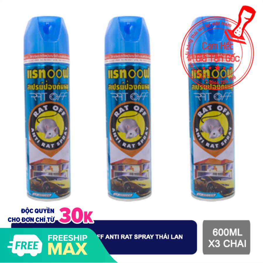 Combo 3 chai xịt đuổi chuột Rat Off Thái Lan【Kho Thế Giới 】
