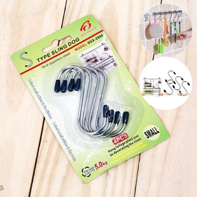 [HCM][BỘ 4 MÓC] Móc Treo HÌnh Chữ S