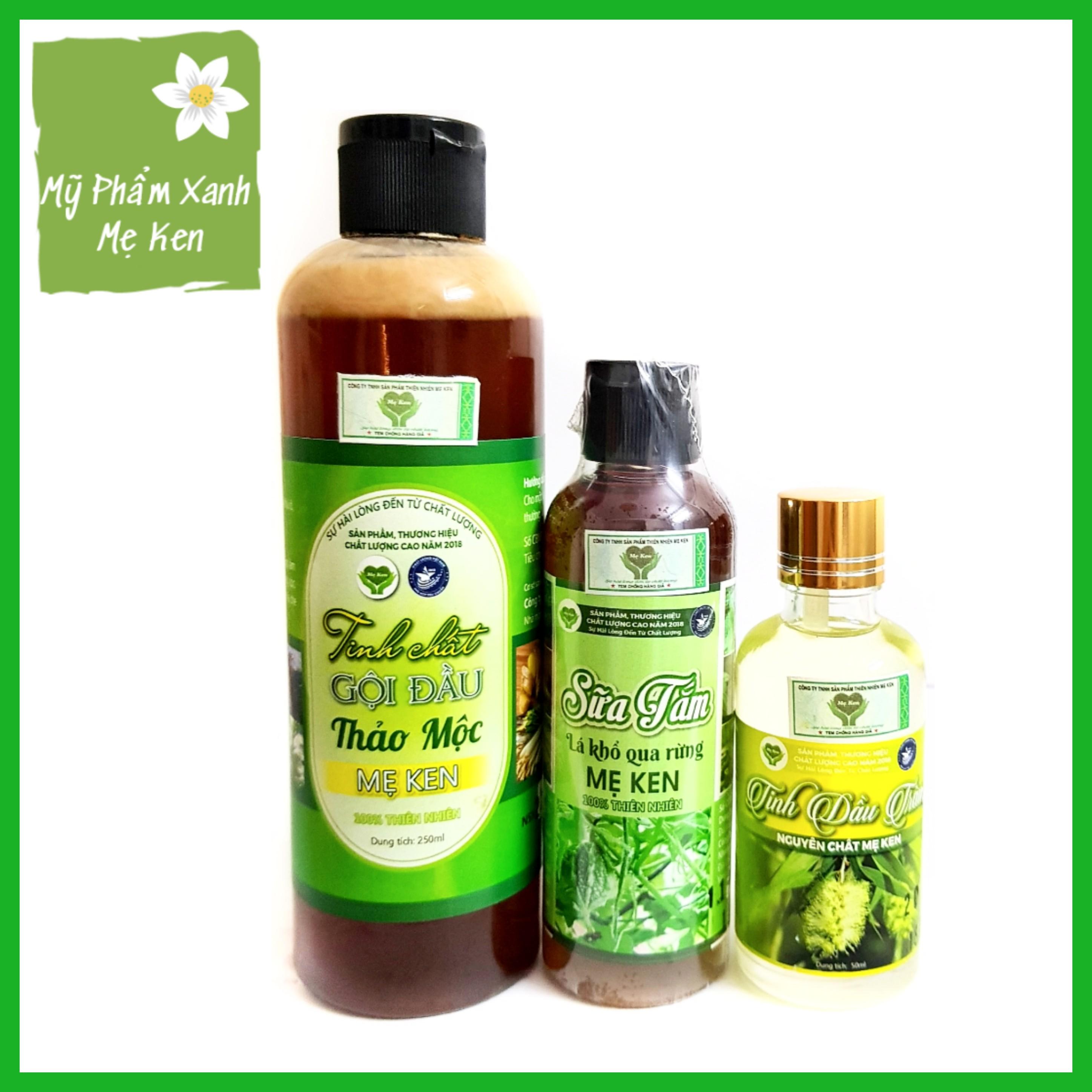 Bộ sản phẩm chăm sóc bé yêu Dầu gội – Sữa tắm – Tinh dầu tràm Mẹ Ken an toàn, lành tính, bảo vệ làn da non nớt của bé